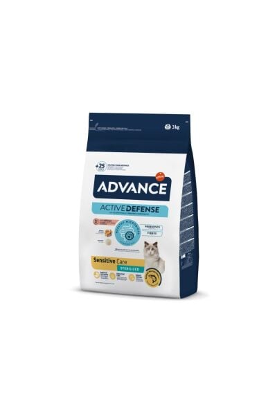 Sensitive Somonlu Hassas Kısırlaştırılmış Kedi Maması 3 Kg