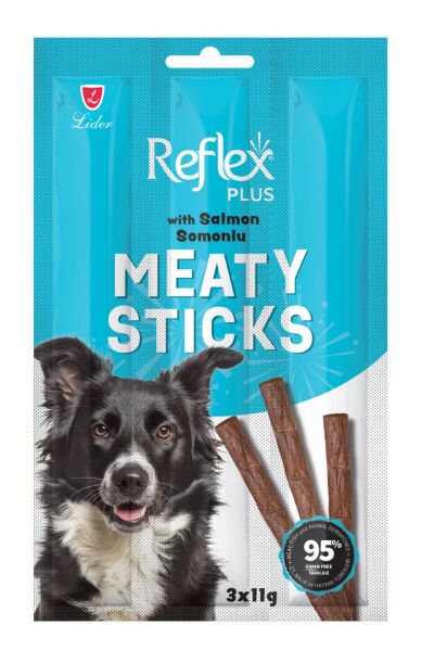 Somonlu Çubuk Yetişkin Köpek Ödülü Meaty Sticks 3x11gr - 48 Adet