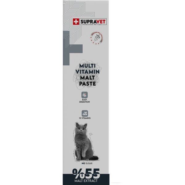 Kediler Için Taurinli Multi Vitamin Kedi Macunu 100 gr ( %55 Extra Malt )