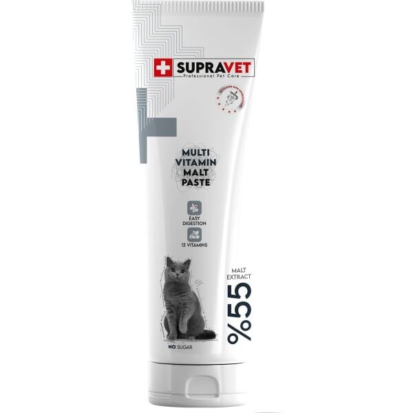 Kediler Için Taurinli Multi Vitamin Kedi Macunu 100 gr ( %55 Extra Malt )