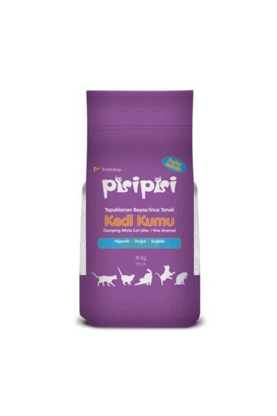 Pisi Pisi Kedi Kumu İnce Taneli 10 Kg