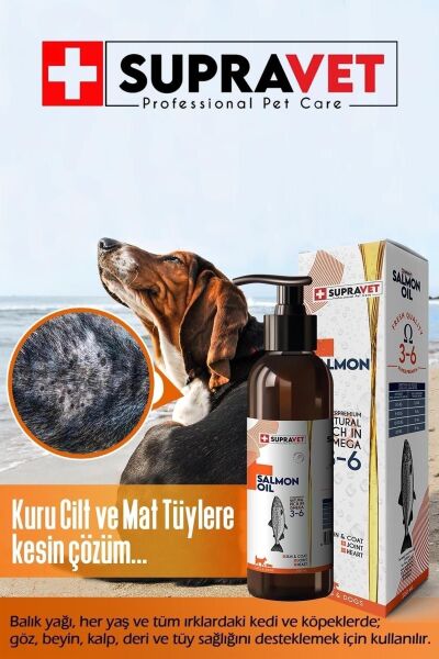 Kedi Ve Köpekler Için Somon Yağı 200ml (TÜY SAĞLIĞI VE İŞTAH AÇMA DESTEĞİ)