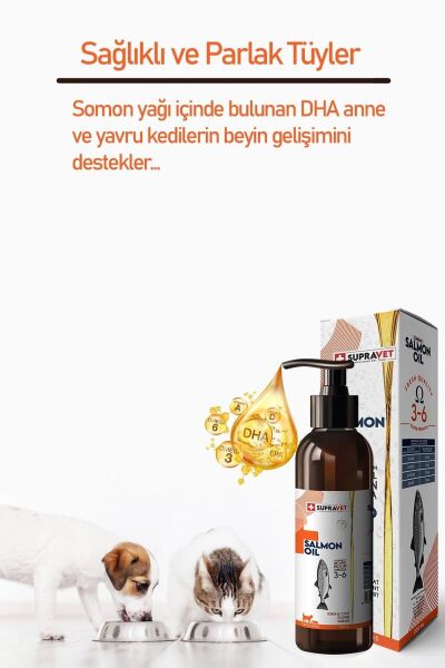 Kedi Ve Köpekler Için Somon Yağı 200ml (TÜY SAĞLIĞI VE İŞTAH AÇMA DESTEĞİ)