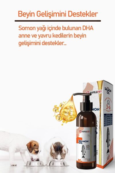 Kedi Ve Köpekler Için Somon Yağı 200ml (TÜY SAĞLIĞI VE İŞTAH AÇMA DESTEĞİ)