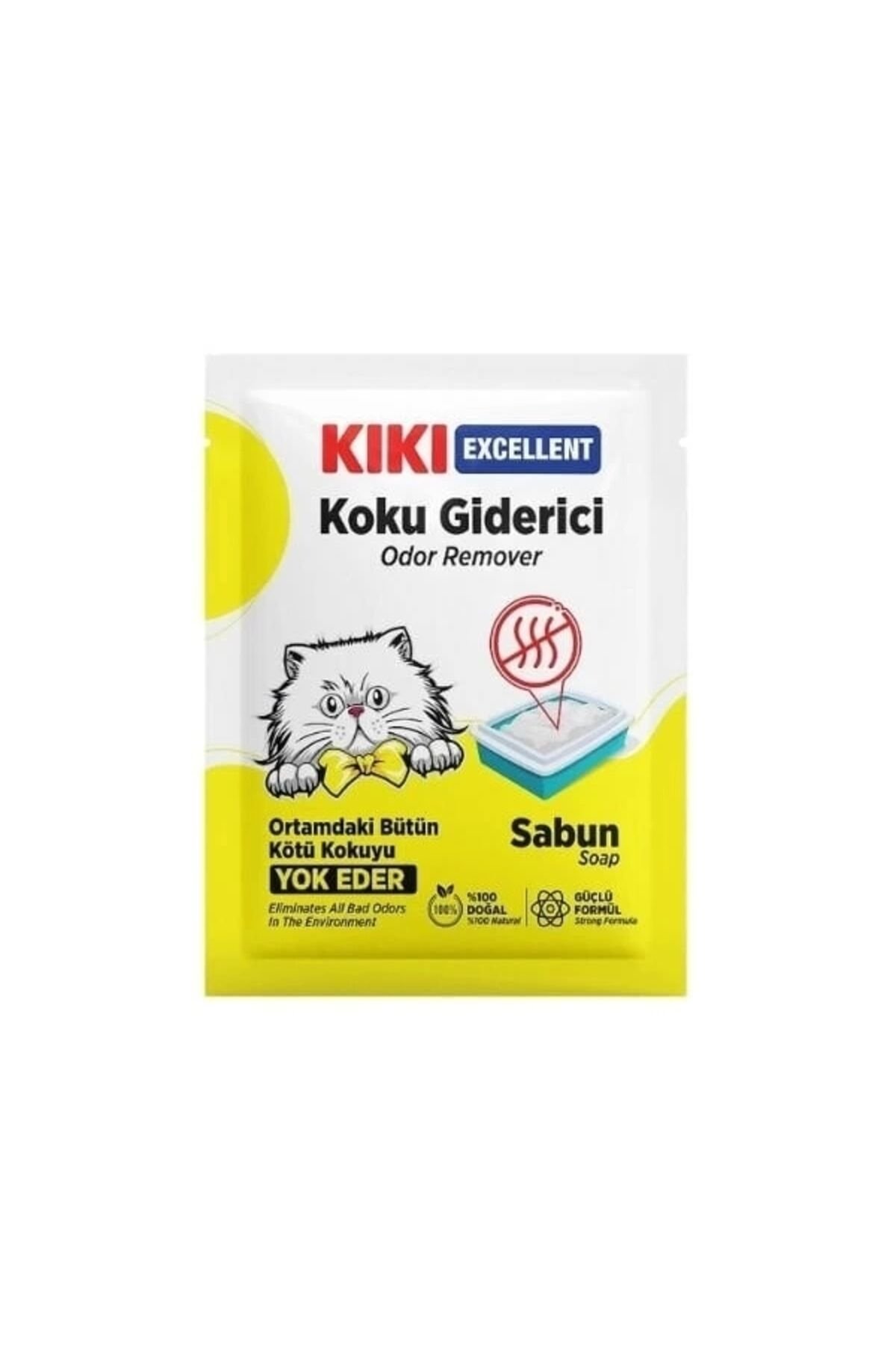 Kiki Excellent Sabun Kokulu Kedi Kumu Koku Giderici 25 Gr