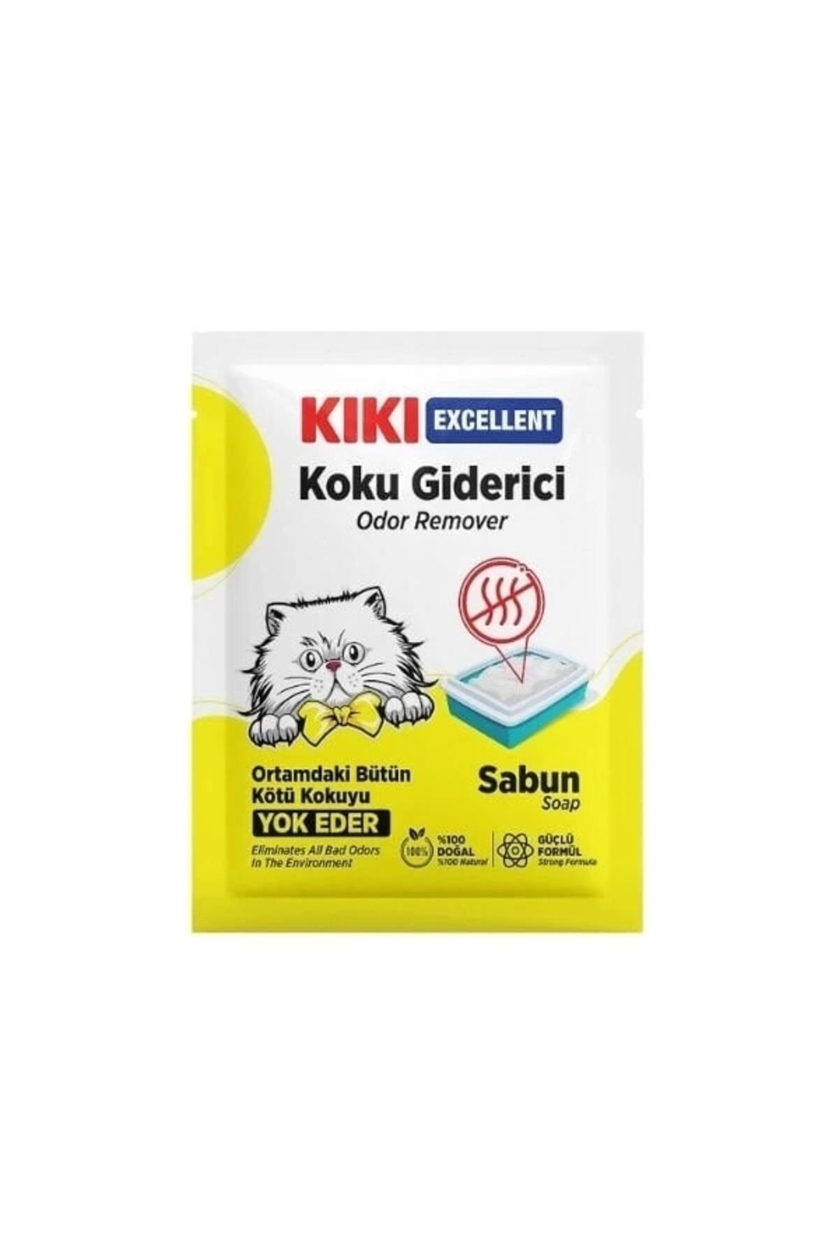 Kiki Excellent Sabun Kokulu Kedi Kumu Koku Giderici 25 Gr