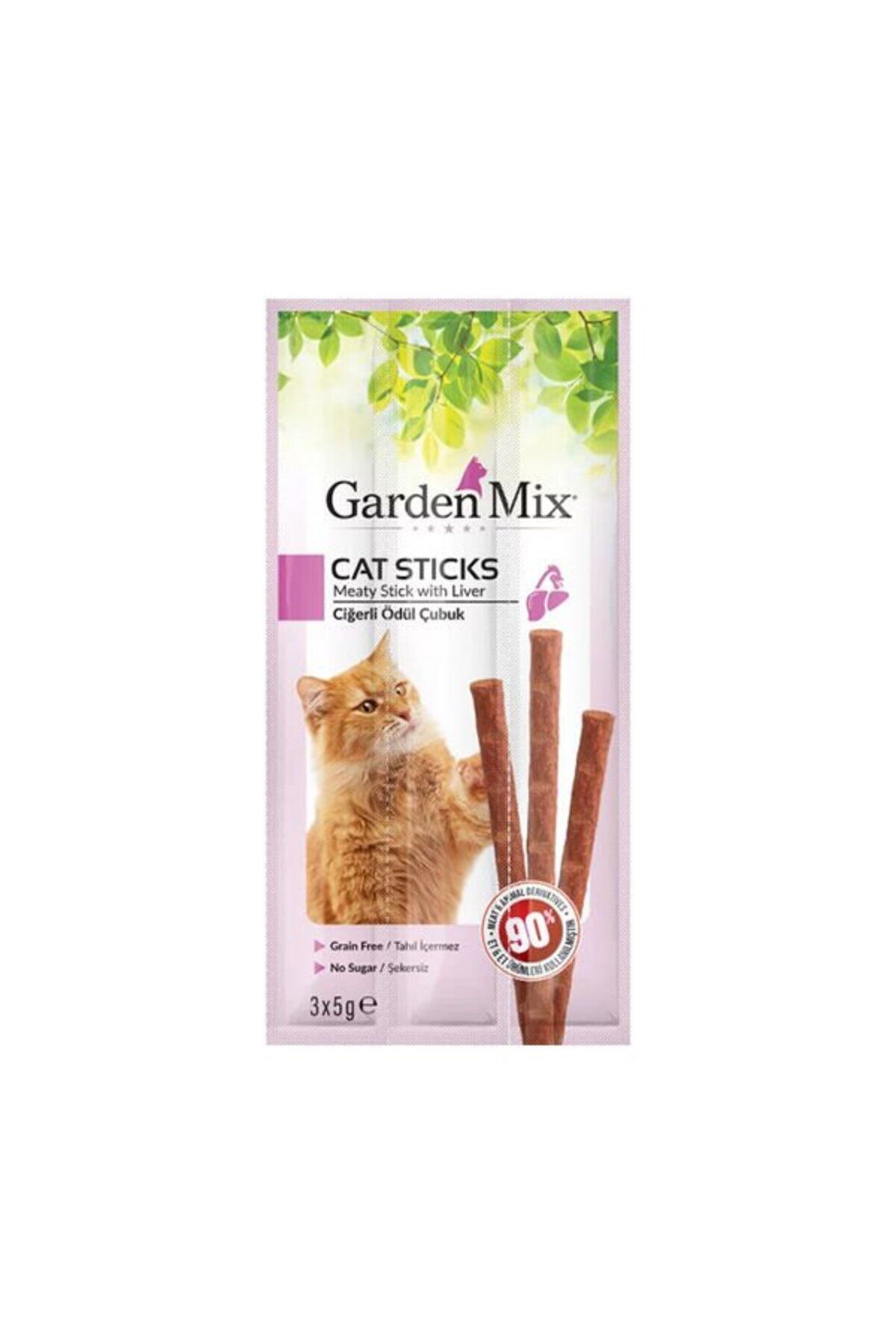 Garden Mix Ciğerli Kedi Stick Ödülü 3x5 Gr