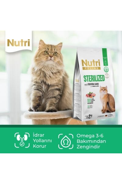 10 Kg Sterilised Kuzu Etli Kuru Kedi Maması