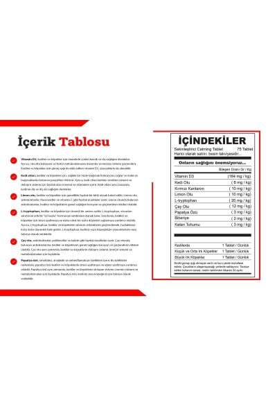 Kedi Ve Köpekler Için Sakinleştirici Calming Tablet + Vitamin D ( 75 Tablet )
