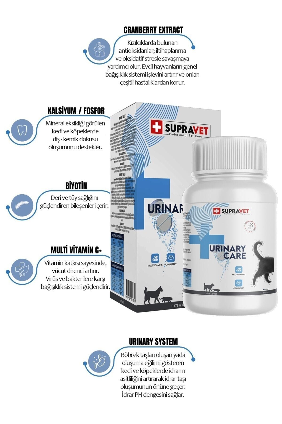 Urinary Care Kedi Ve Köpek Için Idrar Sağlığı Sistem Destekleyici Tablet ( 75 Tablet )