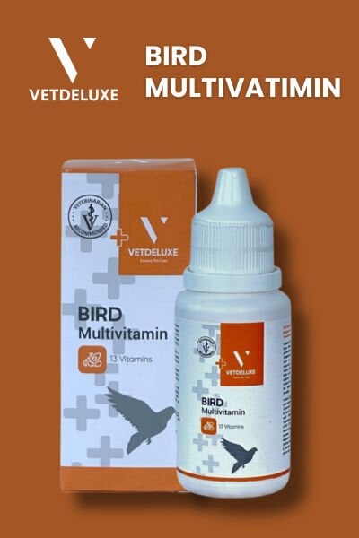 Kuş Multivitamin Tüm Kafes Kuşları Ve Güvercinler Için 13 Farklı Vitamin Damla 30 ml