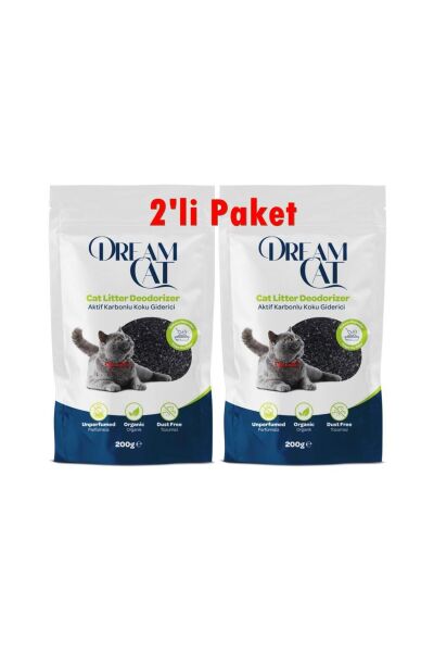 Kedi Kumu Koku Giderici Aktif Karbonlu 2x200 Gr