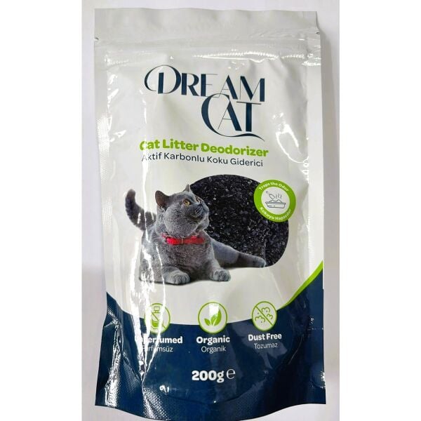 Aktif Karbonlu Kedi Kumu Koku Giderici 200 Gr.x3 Adet