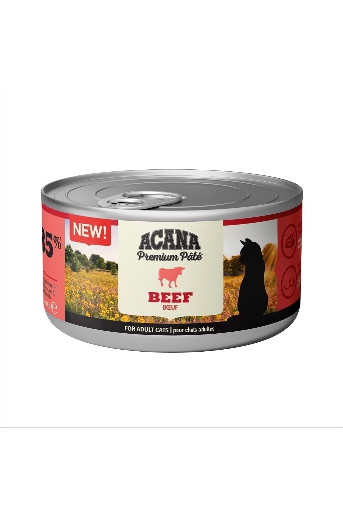 6 Adet Premium Pate (ezme) Sığır Etli Kedi Konservesi 85 Gr