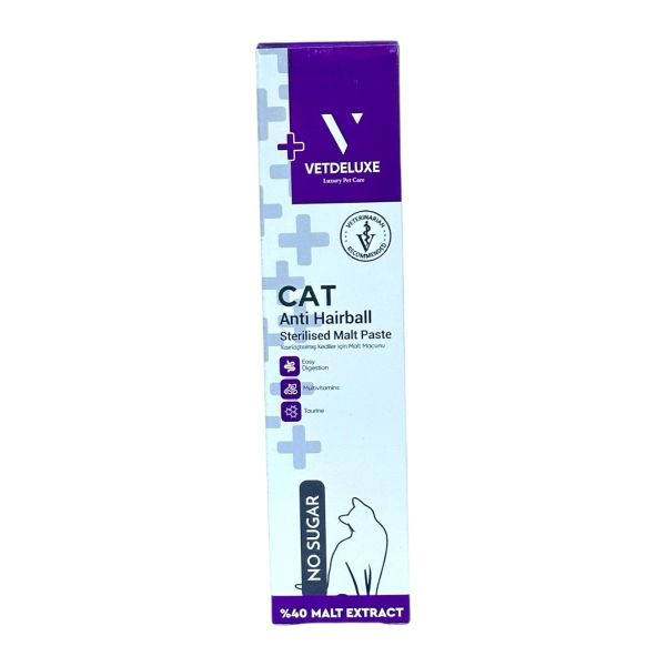 Sterilised Adult Cat Malte Paste Kısır Kediler Için Tüy Yumağı Önleyici Kedi Malt Macunu 100 gr
