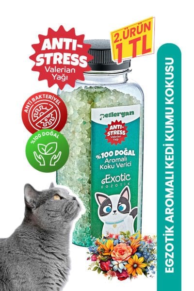 Kedi Kumu Koku Giderici %100 Doğal Aromalı Egzotik-Valerian Yağı Esanslı Anti Stress 300GR