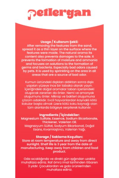 Kedi Kumu Koku Giderici %100 Doğal Aromalı Egzotik-Valerian Yağı Esanslı Anti Stress 300GR