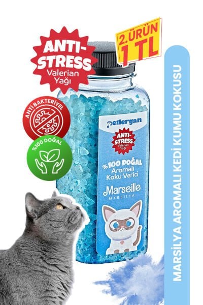 Kedi Kumu Koku Giderici %100 Doğal Aromalı Marsilya Sabunu-Valerian Yağı Esanslı Anti Stress 300GR