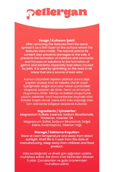 Kedi Kumu Koku Giderici %100 Doğal Aromalı Bergamot-Valerian Yağı Esanslı Anti Stress 300GR