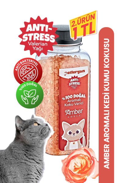 Kedi Kumu Koku Giderici %100 Doğal Aromalı Amber-Valerian Yağı Esanslı Anti Stress 300GR