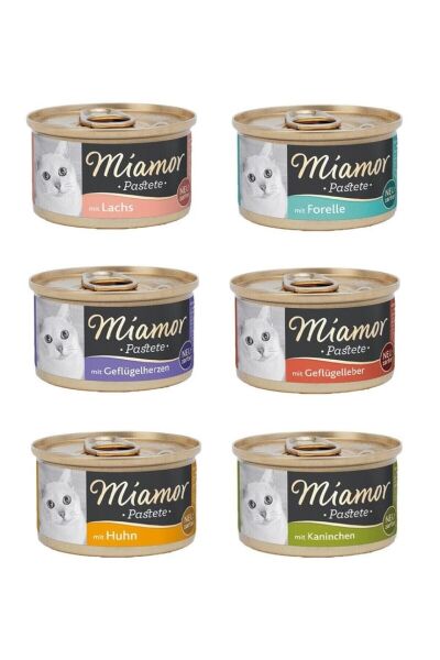 6 Çeşit Karma Kedi Konserve 85 Gr. X 6 Adet