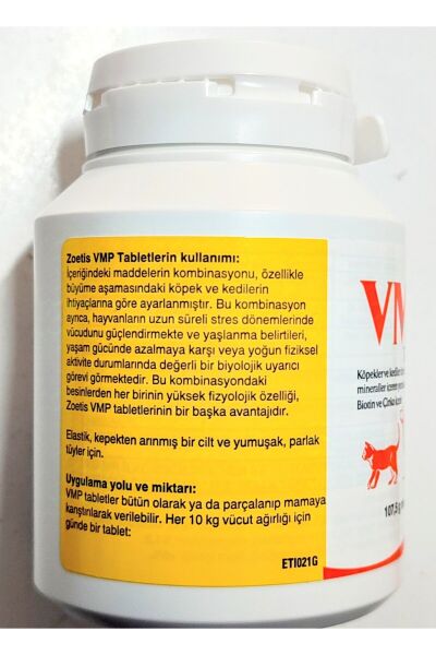 Vmp Kedi Ve Köpek Tüy Dökülme Önleyici Vitamin 50 Tablet