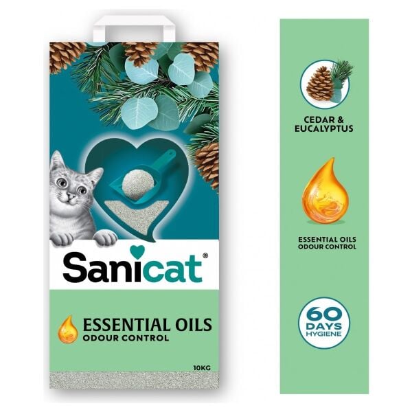 Essential Oils Sedir ve Okaliptus Kokulu Kedi Kumu 10 kg
