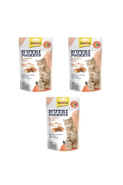Nutripockets Somonlu Ve Omega 3&6 Kedi Ödülü 3x60 Gr