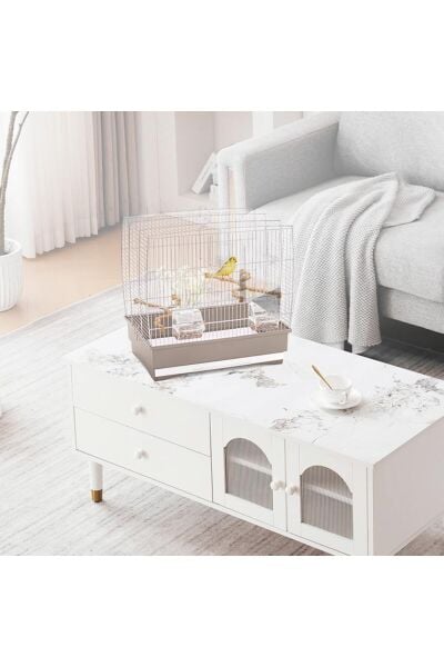 Irene 2 Kuş Kafesi Bej 45x27x43cm
