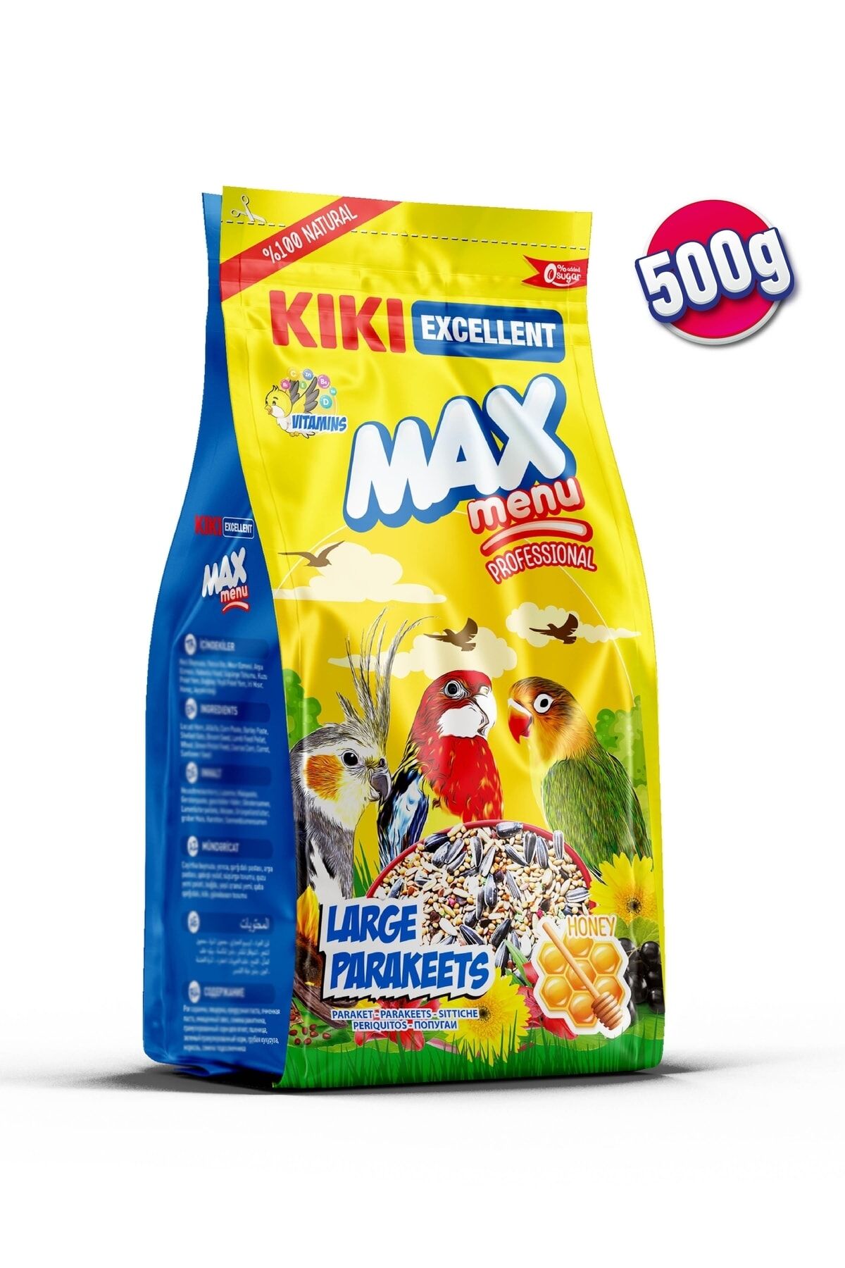 Kuş Max Menu Large Parakeets Büyük Pareket Yemi 500 Gr. Kb306