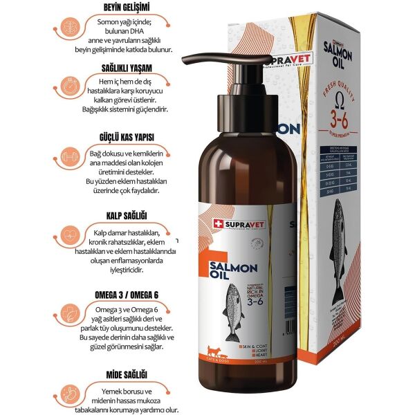 Köpekler Için Norveç Somon Yağı 200 ml