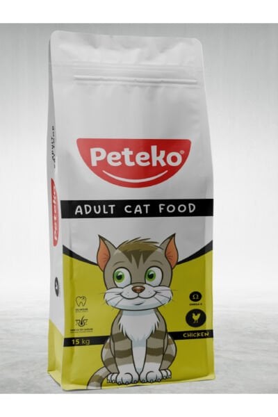 Yetişkin Tavuklu Kedi Maması 15 Kg