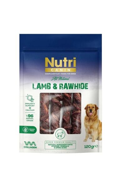 Kuzu Etli Sarılı Tahılsız Büyük Boy Kemik Köpek Ödülü 120 gr
