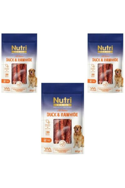 Rawhide Ördek Eti Sarılı Kemik Köpek Ödülü 80 Gr x 3 Adet