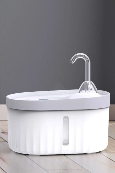 Aquata Otomatik Kedi Köpek Su Pınarı Su Çeşmesi Ultra Sessiz Su Şelalesi Usb Bağlantılı