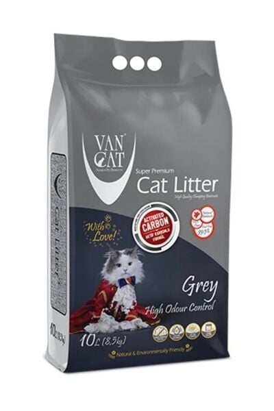 G225 Grey Aktif Karbonlu 10lt Kedi Kumu