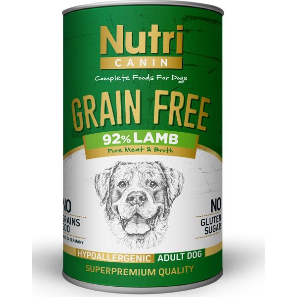Tahılsız Kuzu Etli & Tatlı Patatesli Köpek Konservesi 400 gr