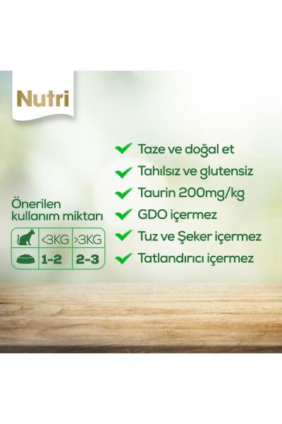 Yavru Kediler İçin Tavuk Etli ve Ton Balıklı 6 Al 5 Öde 85gr Tahılsız Kitten Yaş Maması