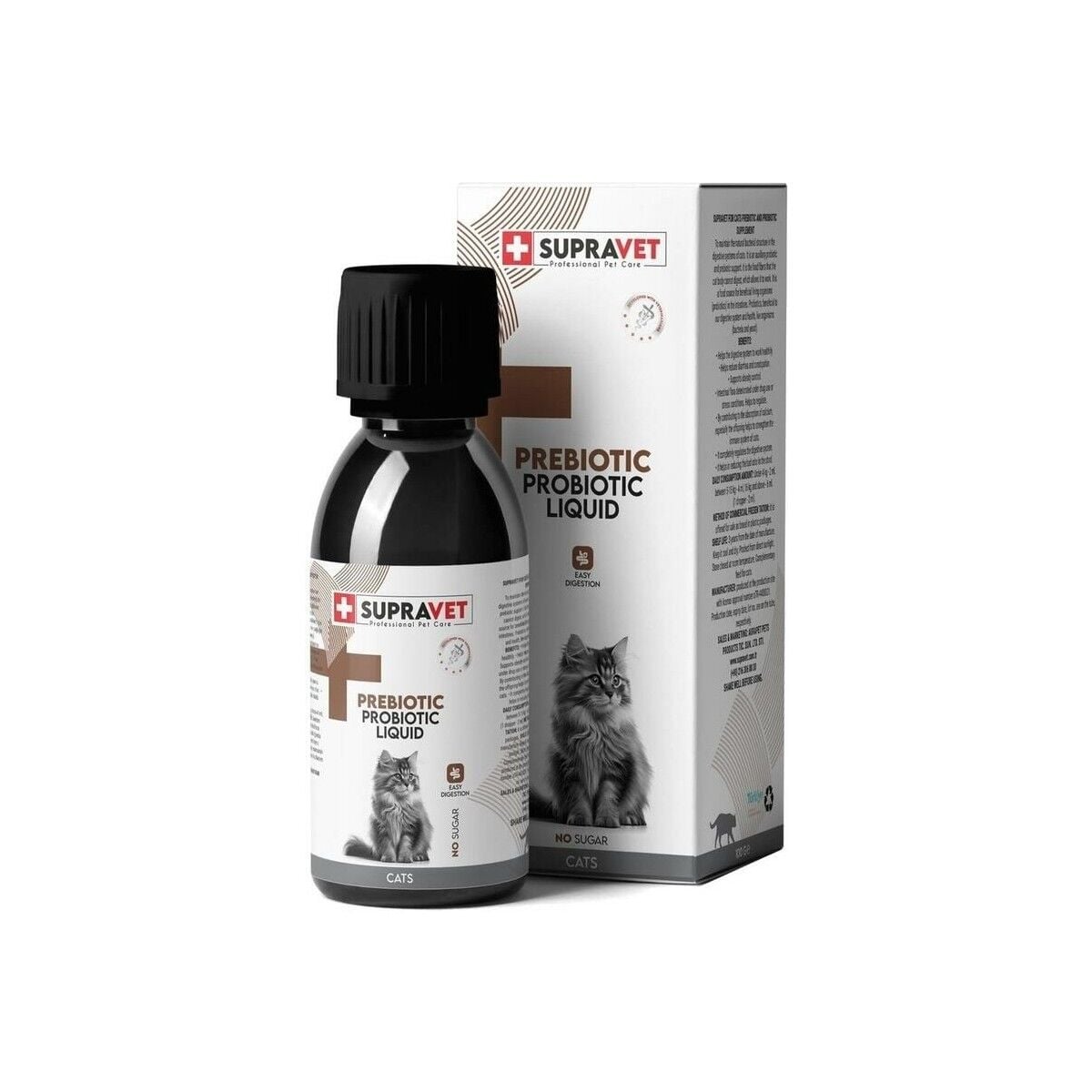 Probiyotik, Kedi Güçlendirici Sıvı Probiyotik + Prebiyotik Takviyesi 100ML