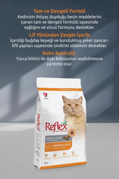 Tavuklu Pirinçli Yetişkin Kedi Maması 2 Kg