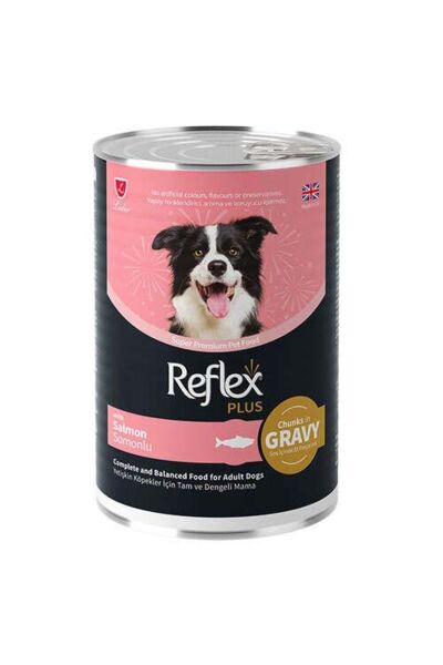 Plus Gravy Somonlu Et Parçacıklı Köpek Konservesi 400 Gr
