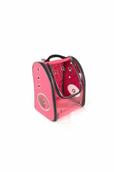 Şeffaf Sırt Çantası Pembe 30x25x40 Cm