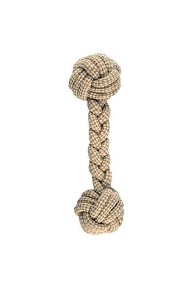İmac Iki Ucu Toplu Doğal Örgü Ipli Köpek Oyuncağı 25 Cm