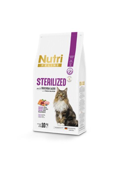 10kg Yetişkin Kısırlaştırılmış Somonlu Sterilised Kedi Maması