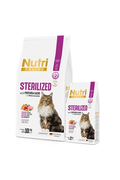 10kg Yetişkin Kısırlaştırılmış Somonlu Sterilised Kedi Maması