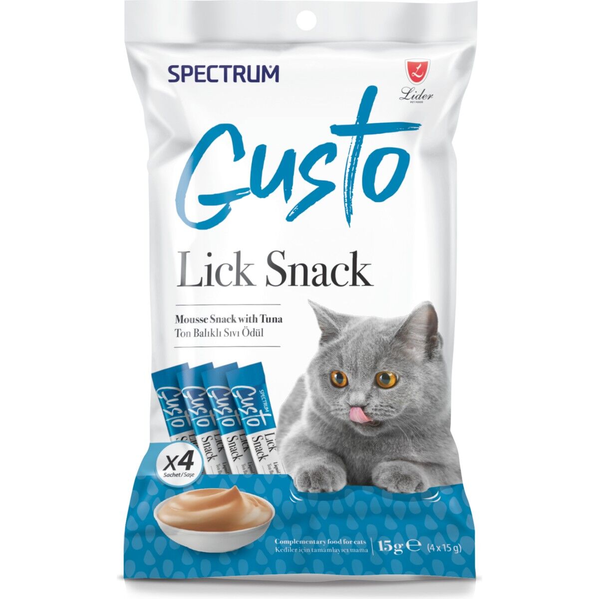 gusto Ton Balıklı Sıvı Ödül Maması 15 gr 4 x 15 gr