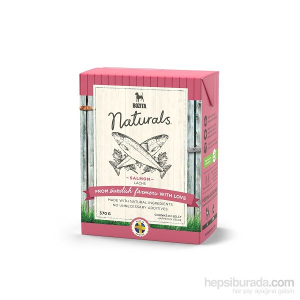 Naturals Somonlu(Salmon) Köpek Yaş Mama 370Gr